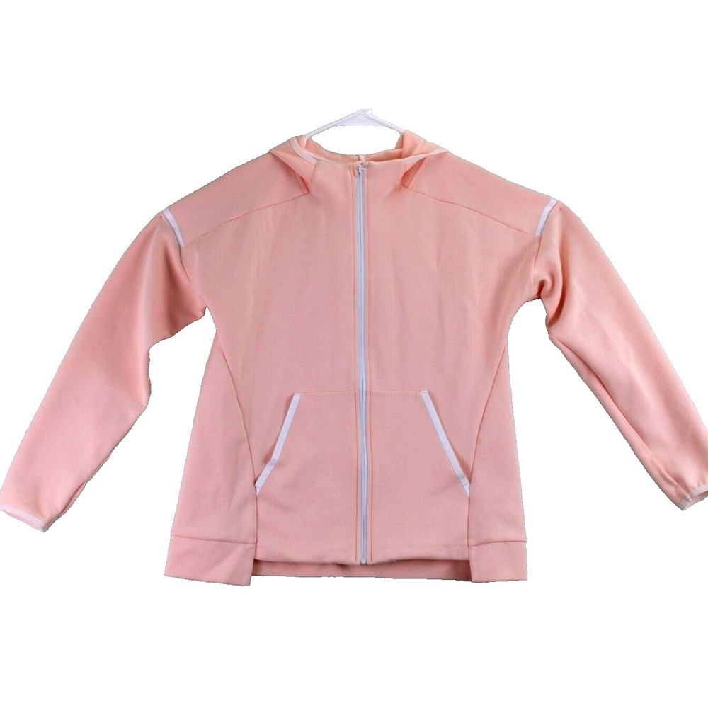 Champion‎ Full Zip Hoodie Womens Large Pink Lightweight Athleisure Jacket